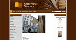 Desktop Screenshot of antikvariatolomouc.cz