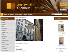 Tablet Screenshot of antikvariatolomouc.cz